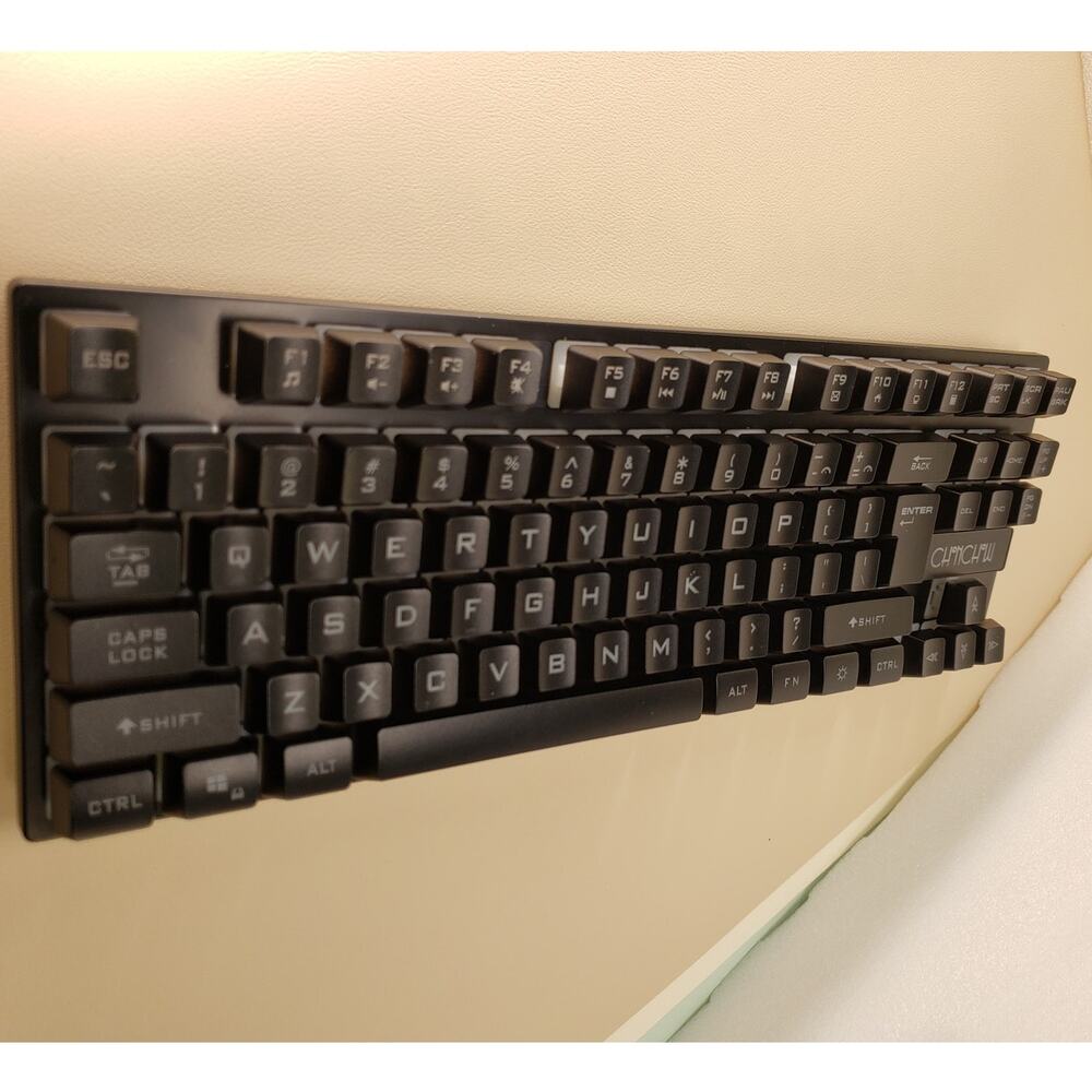 Wireless LED Keyboard, Rechargeable 87 Key RGB LED Backlit Wireless Keyboard - Picture 8 of 8